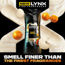 Lynx Fine Fragrance Collection Black Vanilla Premium Body Wash Body Cleanser shower gel with a vanilla, orange & sandalwood scent for 12 hours of freshness 400 ml