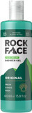Rock Face Shower Gel - Original All In One Body Wash for Men, 410ml, Fresh Citrus Scent, Suitable for Hair and Body, Long Lasting Fragrance