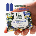 Eco Warrior Men's Edit All Over Body Soap Bar | Vegan, Natural, Cruelty-Free, Eco Friendly | Free from SLS or Parabens | Nourishing Mens Soap with Shea Butter and Essential Oils | Mens Gifts, 100g