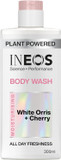 INEOS Skin Science - All Day Freshness With Provitamin B5 Body Wash White Orris + Cherry - With SkinActiv Cooling Tech - Plant Powered 300ml