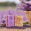 Little Soap Company Organic Soap Bar - Vegan, Cruelty Free, No SLS or Parabens, with English Lavender, Natural, & Eco Friendly, Body, Face & Hand Bar of Soap (110g)
