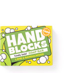 Hand Blocks: Lime & Sandalwood - Cold Processed Natural Soap Bars - Plastic, Palm, SLS, SLES & Paraben Free