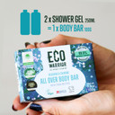 Eco Warrior All Over Body Soap Bar - Vegan, Cruelty Free, No SLS or Parabens, Deeply Nourishing Shea Butter, Body and Hand Soap Bar, Little Soap Company, 100 g