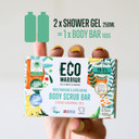 Eco Warrior Body Scrub Soap Bar | Eco Friendly, Natural Body Bar Soap Scrub | Vegan, Cruelty-Free, No SLS or Parabens | Nourishing and Gentle Exfoliating with Citrus Essential Oils and Oatmeal | 100g
