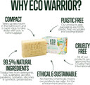 Eco Warrior Body Scrub Soap Bar | Eco Friendly, Natural Body Bar Soap Scrub | Vegan, Cruelty-Free, No SLS or Parabens | Nourishing and Gentle Exfoliating with Citrus Essential Oils and Oatmeal | 100g