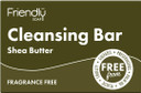 Friendly Soap - Shea Butter Cleansing Bar (95g) Natural Cleansing Bar, Fragrance-free, Plant-Based, Cruelty-Free, Made By Hand, No Preservatives or Sulphates, Sustainable