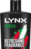 Lynx Africa Men's Energy Boost Travel Size Shower Gel Body Wash With Squeezed Mandarin and Sandalwood Scent 50ml, 3 Pack