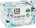 Eco Warrior Beauty Duo Pack Soap Bar - Charcoal Clear Skin Facial & All Over Body Bar | Vegan, Cruelty Free, No SLS or Parabens | Cleansing Charcoal & Moisturising Shea Butter | Gift Pack 100g x 2
