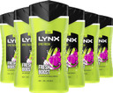Lynx Epic Fresh 3-in-1 Bodywash shower gel with a grapefruit & tropical pineapple scent for a refreshing shower 6x 225 ml