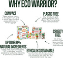 Eco Warrior The Sensitive Trio Soap Bars (3 x 100g)| Shampoo, Facial and Body Soap Bars | Natural, Vegan, Eco Friendly, Cruelty Free, No SLS or Parabens | Gentle for sensitive skin | Gift for her