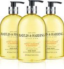Baylis & Harding Signature Hand Wash Bundle - 3 x 500 ml Sweet Mandarin & Grapefruit, 3 x 500 ml Black Pepper & Ginseng for Men & 3 x 500 ml Jojoba, Vanilla & Almond Oil (9 bottles) - Vegan Friendly