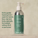 Balmonds Natural Body, Hand & Hair Wash 200 ml - Gentle Natural Wash for Sensitive Skin or Itchy Scalps - Free from Sulphates and Silicones