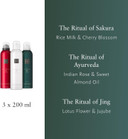 RITUALS Shower Foam Trio The Ritual of Sakura, The Ritual of Ayurveda, & The Ritual of Jing - Foaming Shower Gel Trio Value Pack - 3 x 200ml