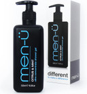 men-ü mens shower gel CITRUS & MINT 500ml tank LASTS UP TO 6 MONTHS. Shower gel men w/ ultra-concentrated formula, longer lasting & high performance. Vegan & eco-friendly mens body wash 500ml