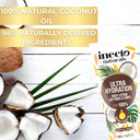 INECTO Natural Ultra Hydration Body Lotion 250ml, 100% Natural Coconut Oil, Made in UK, Vegan Formula, Ultra Hydration for Dry Skin