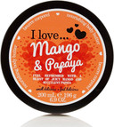 I Love Mango & Papaya Body Butter, 87% Naturally Derived Ingredients, Shea Butter & Coconut Oil for Soft, Hydrated Skin, Moisturizing & Lightly Scented, Natural Fruit Extracts, Vegan-Friendly - 200ml
