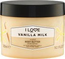 I Love Signature Vanilla Milk Scented Body Butter, Packed With Shea Butter & Coconut Oil to Regenerate & Nourish the Skin, Vegan-Friendly - 300ml