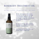 Absolute Aromas | Rosemary Hair & Body Oil  Hair Growth & Skin Moisturizing Treatment with Rosemary Essential Oil, Castor, Sunflower & Almond Oils, 100ml