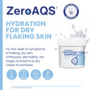 Zeroderma ZeroAQS Emollient Cream, 2-in-1 Emollient & Soap Substitute, adds moisture for the relief of flaking dry skin conditions. 500g