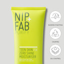 Nip + Fab Teen Skin Fix Zero Shine Face Moisturizer with Niacinamide and Antioxidant Wasabi Extract, Shine Free Mattifying Facial Cream for Oil Control Prevent Breakouts Even Skin Tone, 40 ml
