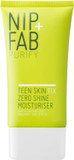 Nip + Fab Teen Skin Fix Zero Shine Face Moisturizer with Niacinamide and Antioxidant Wasabi Extract, Shine Free Mattifying Facial Cream for Oil Control Prevent Breakouts Even Skin Tone, 40 ml