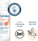 Cetraben 2-in-1 Daily Cleansing Cream and Body Moisturiser Perfect for Dry Sensitive or Eczema Skin 200ml, Unscented, 1 pack