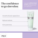 PRAI Ageless Upper Arm Creme 30ml - Advanced Firming & Anti-Ageing Body Cream - Travel Size Moisturising & Tightening Lotion - With Caffeine & Triglycerides - Tones Loose, Saggy Skin - Mint Scent