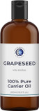 Mystic Moments | Grapeseed Carrier Oil 1 Litre - Pure & Natural Oil Perfect For Hair, Face, Nails, Aromatherapy, Massage and Oil Dilution Vegan GMO Free