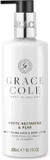 Grace Cole White Nectarine & Pear Fragrance Cleansing Hand & Body Lotion 300ml - Essential Oils - Vegan and Cruelty Free, No SLS or Parabens - Made In England