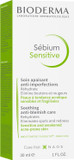 Bioderma Sébium Sensitive - Soothing Moisturiser for Acne Prone Skin, Face Cream Rhydrates Skin, Eliminates Spots & Reduces Redness, 30ml