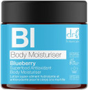 Dr Botanicals Natural Care Blueberry & Juniper berry Superfood Antioxidant intensely moisturizing Body Moisturiser with Vitamin C & E. Vegan & Cruelty Free 60ml