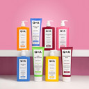 Q+A AHA Exfoliator Body Scrub (250ml), Exfoliating Body Scrub with AHA and Lactic & Glycolic Acid, Smooths Rough Dry Skin, Brightens & Hydrates, Vanilla & Coconut Scent