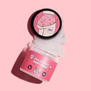 Mallows Beauty AHA Peachy Body Scrub, with Glycolic Acid, Exfoliating Suagr Body Scrub, Hydrates and Nourishes, Prevents Strawberry Legs, Vegan and Handmade in the UK, 180g