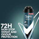 Sure Men Nonstop Protection Invisible Ice Fresh Anti-Perspirant Aerosol Men's Deodorant Spray with Body Heat Activated technology that leaves no marks for 72 hour odour and sweat protection 250 ml Sure Men Nonstop Protection Invisible Ice Fresh Anti-Perspirant Aerosol Men's Deodorant Spray with Body Heat Activated technology that leaves no marks for 72 hour odour and sweat protection 250 ml