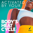 Sure Nonstop Protection Invisible Aqua Anti-Perspirant Aerosol Women's Deodorant Spray with Body Heat Activated technology and white mark protection for 72 hour odour and sweat protection 250 ml