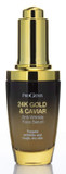 Progenix 24K Gold And Caviar Serum. Anti-Wrinkle Serum With 24Kt Colloidal Gold, Vegan Green Caviar, Manuka Honey For Fine Lines, Wrinkles, And Dark Spots. 1 Fl Oz (30 Ml)24K Gold + Caviar Serum