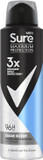 Sure Men Maximum Protection Clean Scent anti-perspirant deodorant spray with 3x stronger* sweat protection Anti-perspirant Deodorant Aerosol 96h protection against sweat and odour