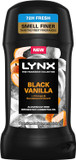 Lynx Fine Fragrance Collection Black Vanilla Premium Deodorant Stick Men's Deodorant with a vanilla, orange & sandalwood fragrance for 72 hour odour protection 50 ml