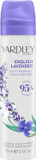 Yardley London English Lavender Body Spray, Floral Body Spray for Women with Notes of Geranuim and Jasmine, Lavender Body Mist for Women 75ml