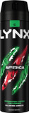 Lynx Africa XL Aerosol Body Spray Men's Deodorant Spray with a mandarin & sandalwood scent for 48 hours of odour busting, high definition fragrance 200 ml