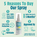 Salt of the Earth  Natural Foot Deodorant Spray  100% Natural Origin Ingredients - Prevent Unwanted Foot/Shoe Odour - Vegan, Refillable Long Lasting Protection - 100ml (Peppermint & Tea Tree)