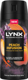 Lynx Fine Fragrance Collection Peach Infusion Premium Body Spray Men's Deodorant infused with a peach, patchouli & amber scent for 72 hours of freshness 150 ml (Pack of 2)