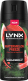 Lynx Fine Fragrance Collection Watermelon Freeze Premium Body Spray Men's Deodorant infused with a watermelon, key lime & sage scent for 72 hours of freshness 150 ml (Pack of 2)
