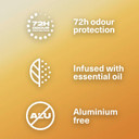 Lynx Fine Fragrance Collection Black Vanilla Premium Deodorant Stick Men's Deodorant with a vanilla, orange & sandalwood fragrance for 72 hour odour protection 50 ml (Pack of 2)