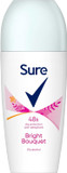 Sure Bright Bouquet Anti-Perspirant Roll On Women's Deodorant with a strawberry, apricot & vanilla fragrance for 48 hour sweat and odour protection 6x 50 ml