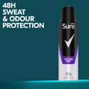 Sure Men Active Dry Anti-perspirant Deodorant Aerosol 48h protection anti-perspirant deodorant spray for effective sweat and odour protection 6x 150 ml