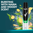 Sure Men Quantum Dry Anti-Perspirant Aerosol deodorant for men for 48-hour sweat and odour protection 6x 200 ml