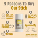 Salt of the Earth - Natural Deodorant Stick - 100% Natural Origin Ingredients, Aluminium Free, Vegan, Long Lasting Protection, Refillable, Made in The UK 84g (Unscented)