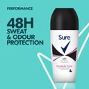 Sure Invisible Pure Anti-Perspirant Roll On for 48-hour sweat and odour protection deodorant for women that protects against white marks and yellow stains 6x 50 ml