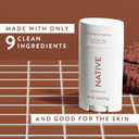 Native Deodorant Womens & Men  Alcohol & Aluminium Free - Coconut & Vanilla Scent - Naturally Derived with Shea Butter, Coconut Oil & Baking Soda - 72 Hour Odor Control (75ml)